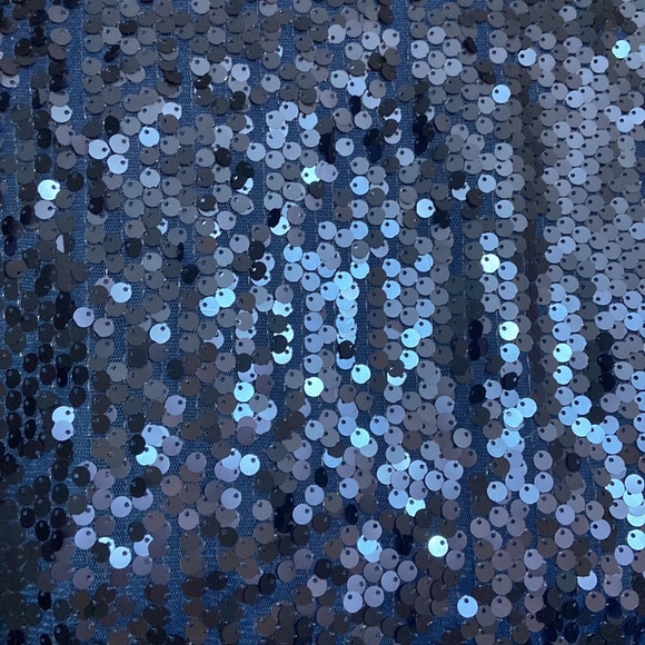 Vintage y2k Blue Sequin Tank Top - Picture 2 of 4